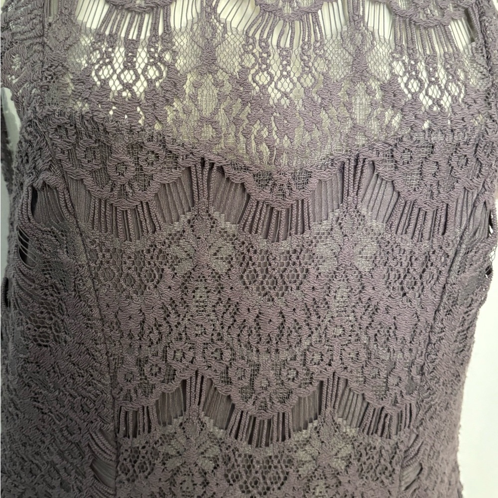 FREE PEOPLE INTIMATELY NWT LACE DRESS, open back LAVENDER LACE